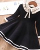 【3Y-13Y】Girls Cute Bow Sweater Dress - 33231