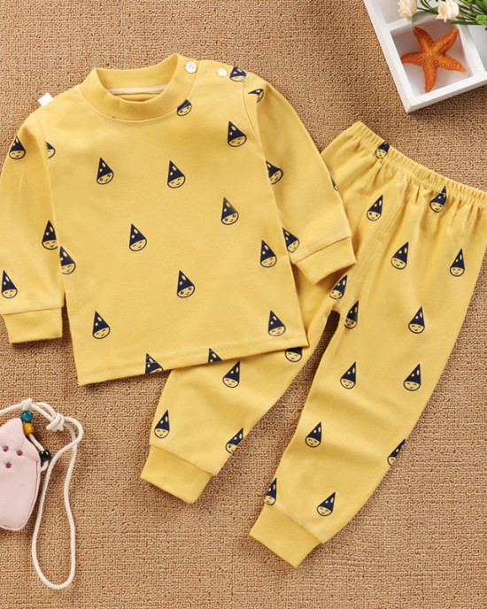 【6M-9Y】Kids Two-piece Cotton Home Suit