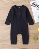 【3M-3Y】Baby Multicolor Long-Sleeved Pit Strip One-Piece Romper - 4504