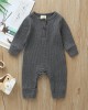 【3M-3Y】Baby Multicolor Long-Sleeved Pit Strip One-Piece Romper - 4504