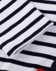 【18M-9Y】Sweet Embroidery Black And White Striped Long Sleeve Knitted Dress - 33261