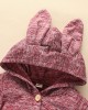 【0M-12M】Baby Cute Hooded Romper