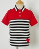 Casual Striped Red Heart-shaped Embroidery Family Matching Outfits - 1361