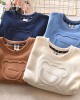 【12M-13Y】Kids Casual Cute Bear Pattern Round Neck Long Sleeve Sweatshirt - 4109