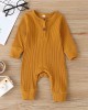 【3M-3Y】Baby Multicolor Long-Sleeved Pit Strip One-Piece Romper - 4504