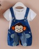 【12M-4Y】Kid Cartoon Denim Overalls(Only Overalls) - 9201