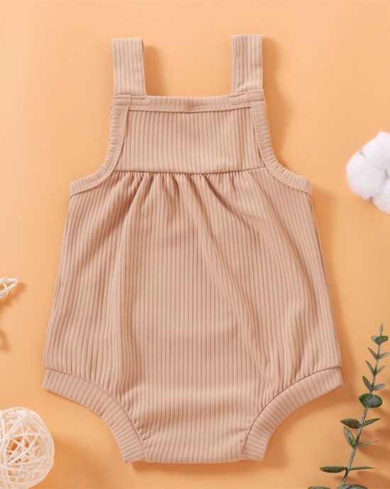 【0M-18M】Baby Cute Big Pocket Romper