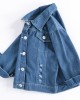 【2Y-10Y】Boys Letter And Excavator Print Blue Denim Jacket