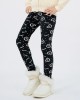 【3Y-12Y】Girls Stylish Leopard And Flowers And Cartoon Print Thickened Fleece Leggings