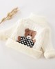 【18M-9Y】Kids Fashion Bear Pattern High Quality Fleece Thickened Funnel Neck Sweater - 9108