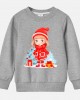 【12M-9Y】Girl Cartoon Christmas Print Cotton Stain Resistant Long Sleeve Sweatshirt