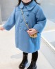 【18M-9Y】Girls Fashion Lapel Breasted Coat - 3171