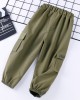 【12M-10Y】Boys Casual Solid Color Pocket Pants