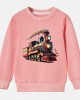 【12M-9Y】Boy Train Print Cotton Stain Resistant Long Sleeve Sweatshirt