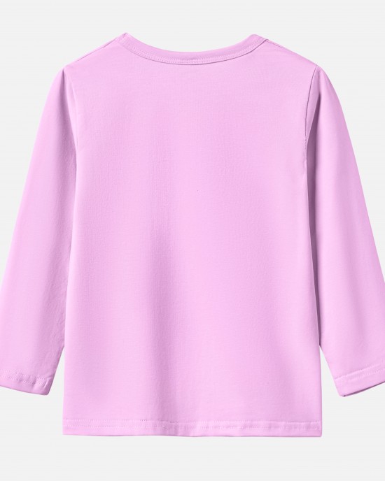 【12M-9Y】Kids Train Print Cotton Stain Resistant Long Sleeve T-shirt