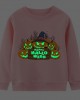 【2Y-9Y】Kids Luminous Halloween Pumpkin Print Round Neck Long Sleeve Sweatshirt