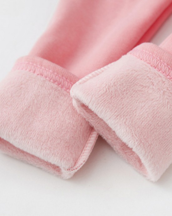 【18M-9Y】Girls Casual Thickened Fleece Leggings