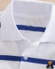 【18M-13Y】Boys Casual Striped Cotton Fabric Long Sleeve Polo Shirt