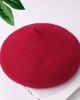 【2Y-8Y】Girls Fashion Solid Color Wool Beret Hat