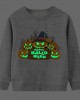 【2Y-9Y】Kids Luminous Halloween Pumpkin Print Round Neck Long Sleeve Sweatshirt