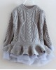 【2Y-8Y】Girl Sweet Long Sleeve Sweater - 33250