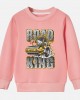 【12M-9Y】Boy Road Roller Print Cotton Stain Resistant Long Sleeve Sweatshirt