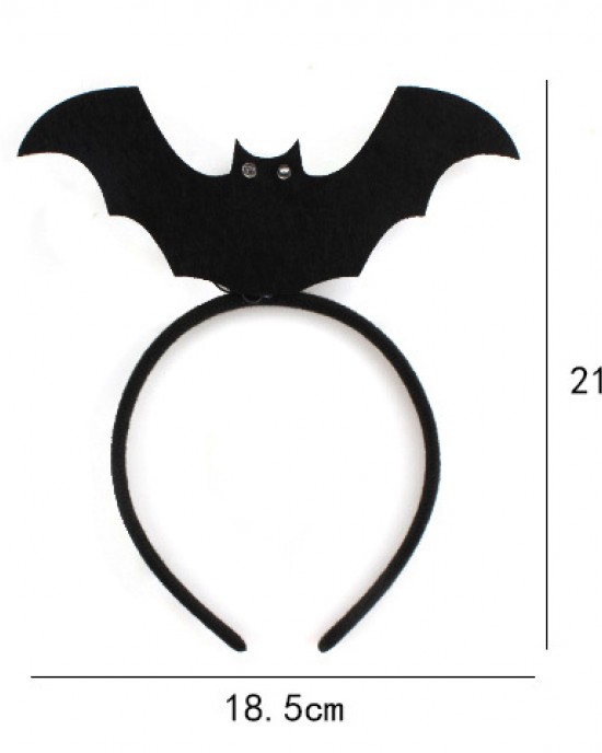 Kids Halloween LED Luminous Bat Hair Band