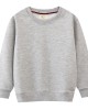 【18M-7Y】Kids Simple Solid Color Cotton Round Neck Long Sleeve Sweatshirt