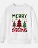 【12M-9Y】Kids Christmas Letter Print Cotton Stain Resistant Long Sleeve Sweatshirt