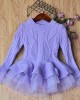 【2Y-8Y】Girl Sweet Long Sleeve Sweater - 33250