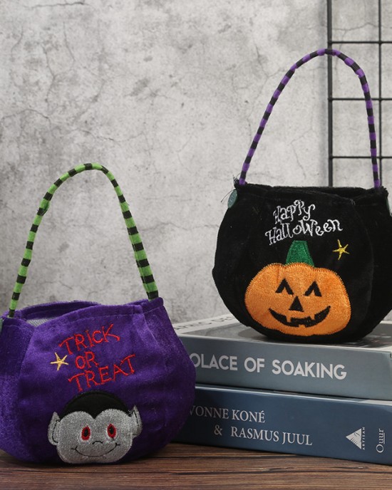 Kids Halloween Embroidery Candy Bag