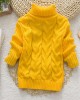 【12M-8Y】Toddler Kids Fashion Solid Color Long Sleeve Funnel Neck Sweater