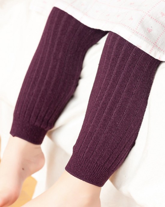 【6M-6Y】Kids Casual Solid Color Leggings