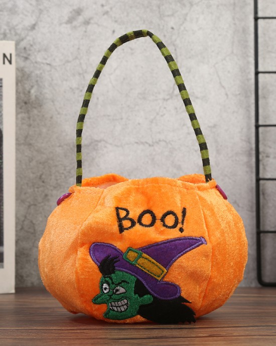 Kids Halloween Embroidery Candy Bag