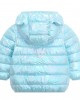 【12M-5Y】Kids Casual Solid Color Thickened Quilted Hooded Jacket