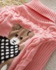 【18M-8Y】Kids Bear Pattern High Neckline Sweater - 3107