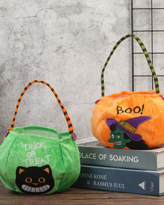 Kids Halloween Embroidery Candy Bag