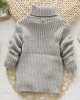 【12M-8Y】Toddler Kids Fashion Solid Color Long Sleeve Funnel Neck Sweater