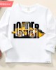 【12M-9Y】Boys Letter And Front Loader Print Cotton Stain Resistant Long Sleeve T-shirt