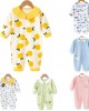 【6M-24M】Baby Cute Cartoon Print Long-sleeved Romper