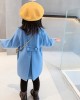 【18M-9Y】Girls Fashion Lapel Breasted Coat - 3171