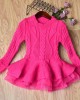 【2Y-8Y】Girl Sweet Long Sleeve Sweater - 33250