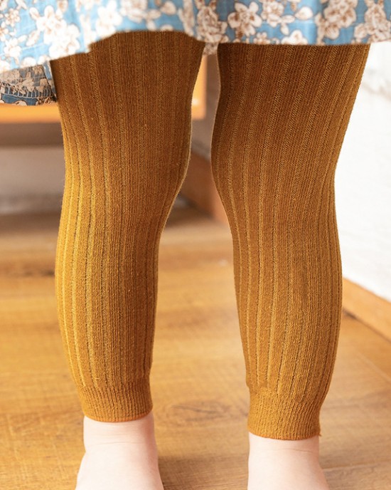 【6M-6Y】Kids Casual Solid Color Leggings