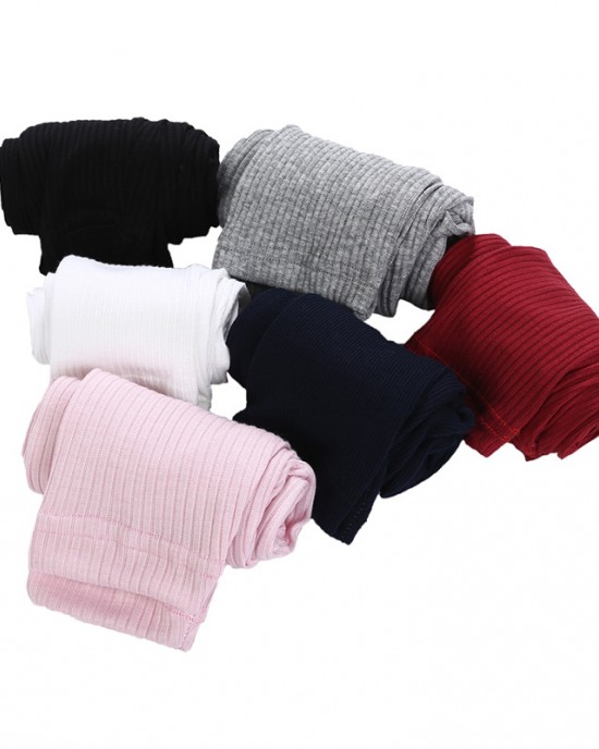 【18M-7Y】Girls Fashion Cotton Knit Leggings