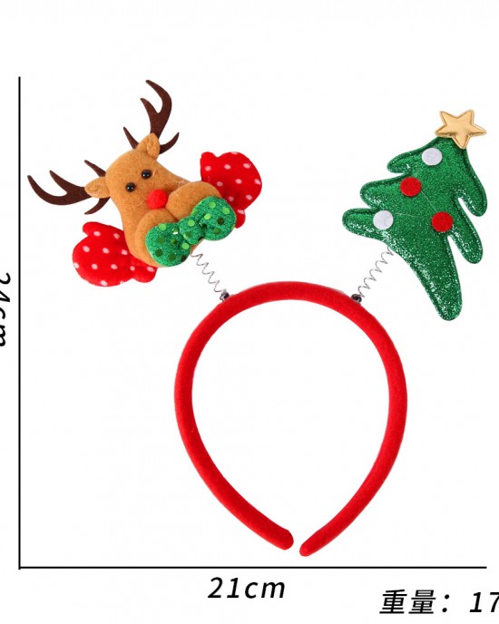 Kids Christmas Santa Claus Christmas Tree Snowman Deer Bear Party Headband