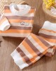 【9M-5Y】2-piece Unisex Keep Warm Colorful Stripe Print Long Sleeve Pajamas Set