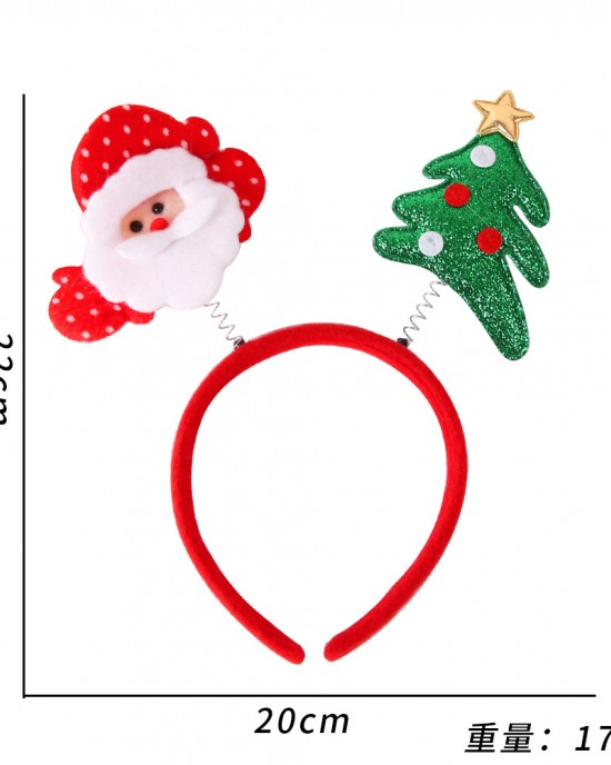 Kids Christmas Santa Claus Christmas Tree Snowman Deer Bear Party Headband