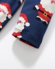 【18M-7Y】Girl Cute Christmas Santa Claus Print Long Sleeve Dress