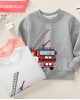 【12M-9Y】Boy Cotton Stain Resistant Fire Truck Print Long Sleeve Sweatshirt