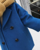 【18M-7Y】Kids Lapel Collar Double Breasted Coat - 4116